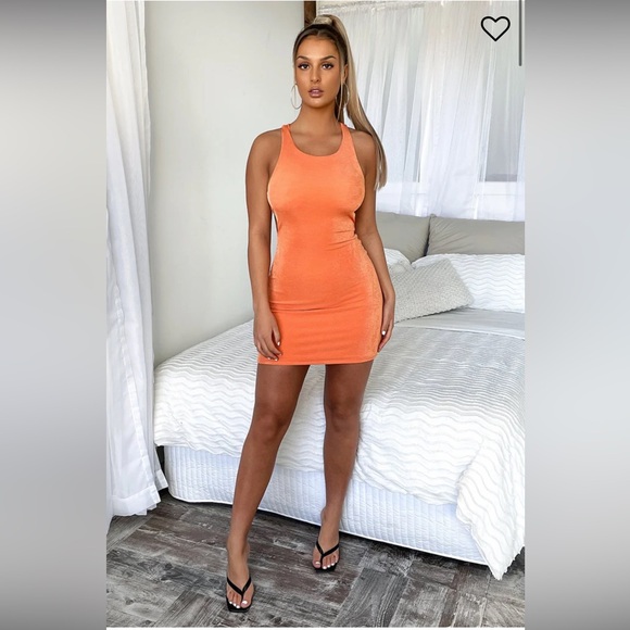 Thats So Fetch Dresses & Skirts - Orange Sleeveless Mini Dress - Never worn